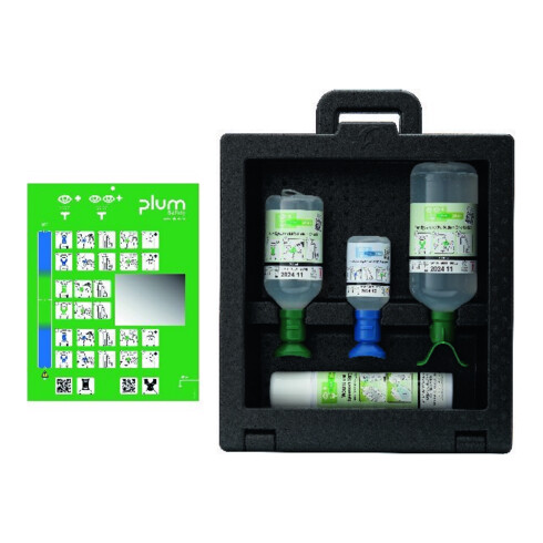 PLUM boîte murale pour rinçage des yeux IBOX 3, set
