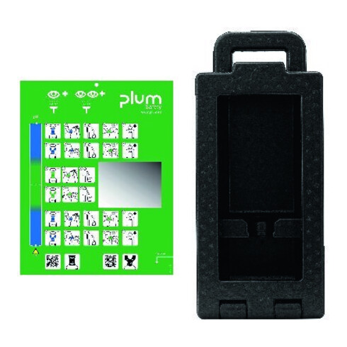 PLUM Boîte murale pour rinçage oculaire IBOX 1, vide