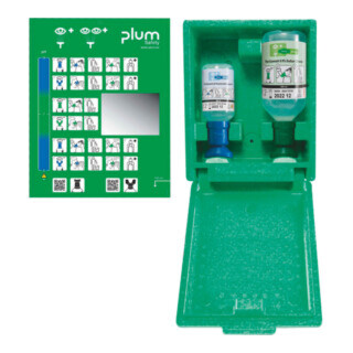 PLUM Douche oculaire d'urgence en coffret mural