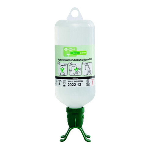 PLUM Flacon de rinçage oculaire Duo, 1000 ml