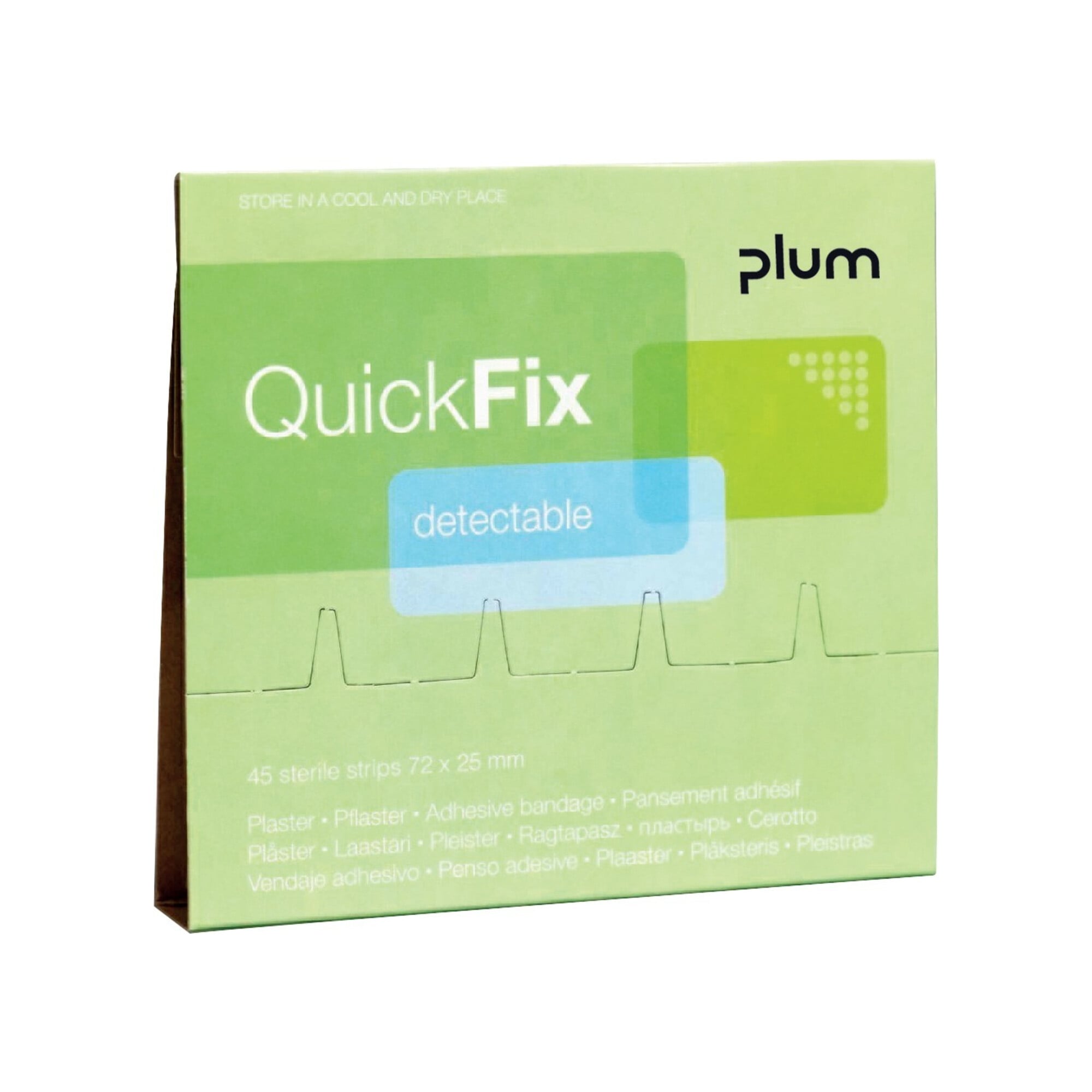 PLUM Nachfüllpackung QuickFix m. 45 Pflaster., blau