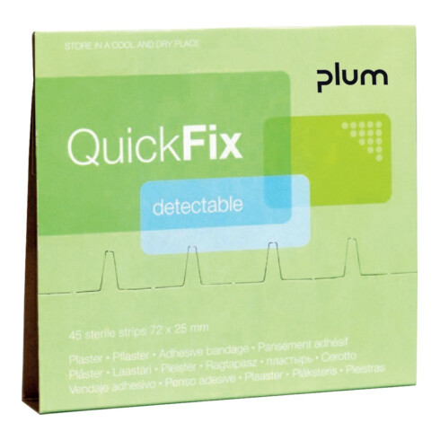 PLUM Recharge QuickFix avec 45 pansements, bleu