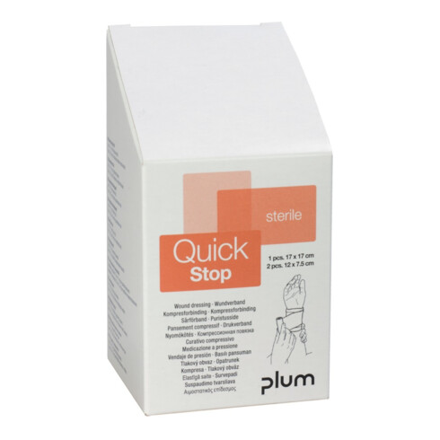 PLUM Set de pansements QuickStop, 3 pièces
