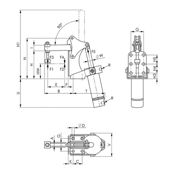 Pneumatikspanner Nr.6821F Gr.4 AMF