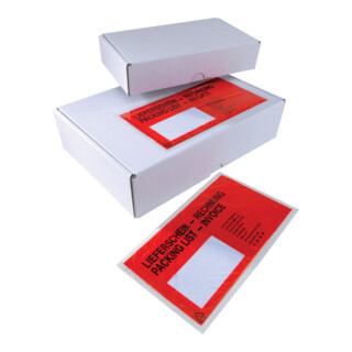 Poche auto-adhésive pour documents DIN C5 sans impression