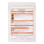 Pochette à suspendre DIN A4 transparent film PP pour documents avec oeillet 10pcs