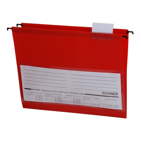 Pochette à suspendre en PVC Platin Line Eichner, côté assorti