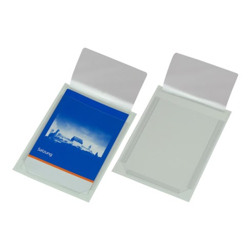 Pochette auto-adhésive Eichner en film vinyle transparent DIN A5