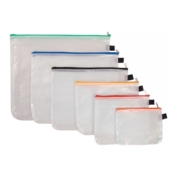 Pochette avec fermeture Eichner L240xL340mm avec fermeture éclair bleu