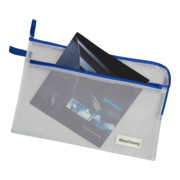 Pochette de collecte Eichner en tissu. Bleu A4 avec poche supplémentaire