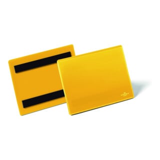 DURABLE Pochettes d'étiquetage A6 horizontales magnétiques bleues 50 pièces