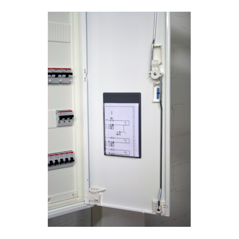 Pochette de plans de commutation autocollante Eichner avec soufflet d'extension A6 transparent