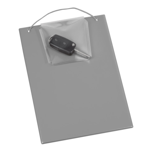 Pochette et support de documents Eichner A4 vertical gris