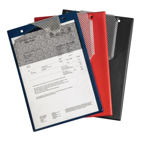 Pochette de commande Eichner avec fermeture velcro, cordelette et 2 compartiments DIN A4