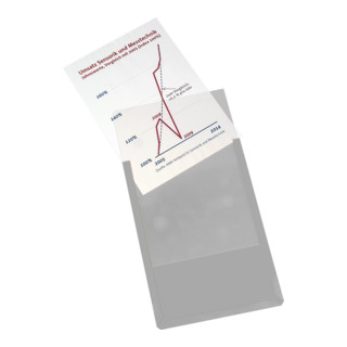 Eichner Pochette transparente magnétique en PVC dur DIN A4 haut