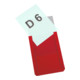 Pochette transparente magnétique Eichner en PVC rigide DIN A6 vertical 114 x 154 x 3 mm rouge-1