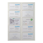 Pochettes pour cartes de visite autocollantes Eichner en PVC-3