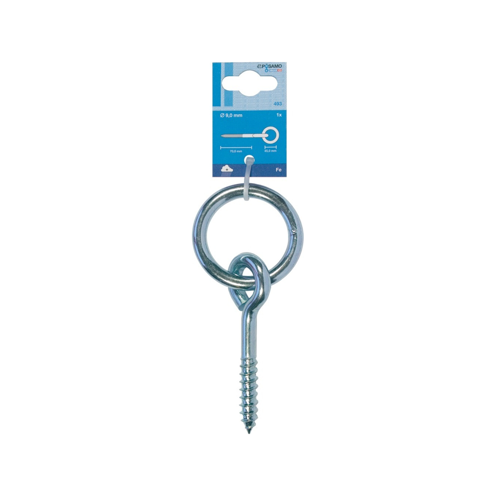 PÖSAMO Krippenring galZn (SB) 9,0x45mm Holzgew. a 1Stk