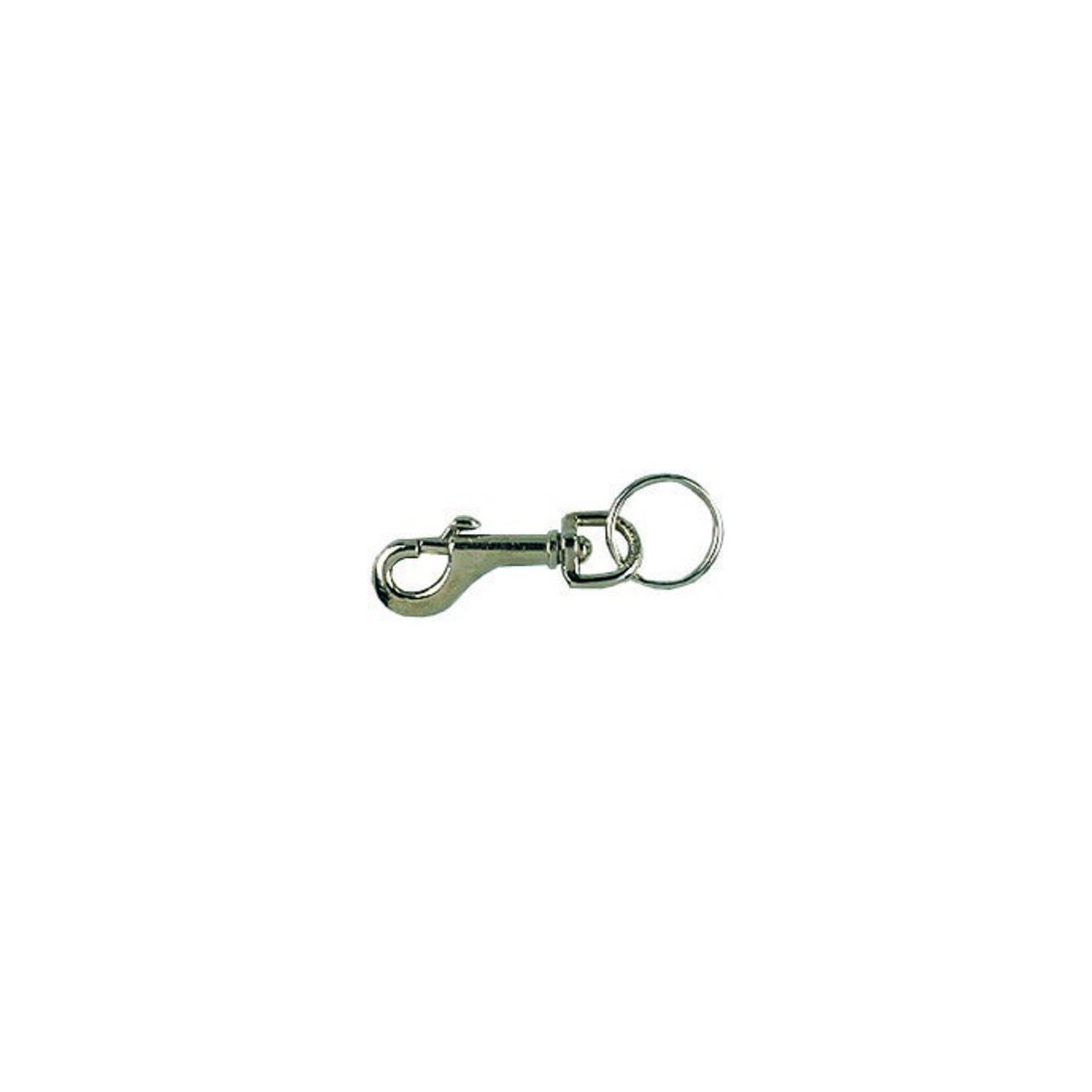 PÖSAMO Schlüsselkarabinerhaken vernickelt 12x78mm