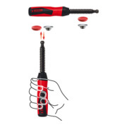 Poignée bi-matière 2K et rotule amovible en acier avec protections Bessey-1