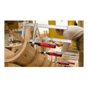 Poignée bi-matière 2K et rotule amovible en acier avec protections Bessey-4