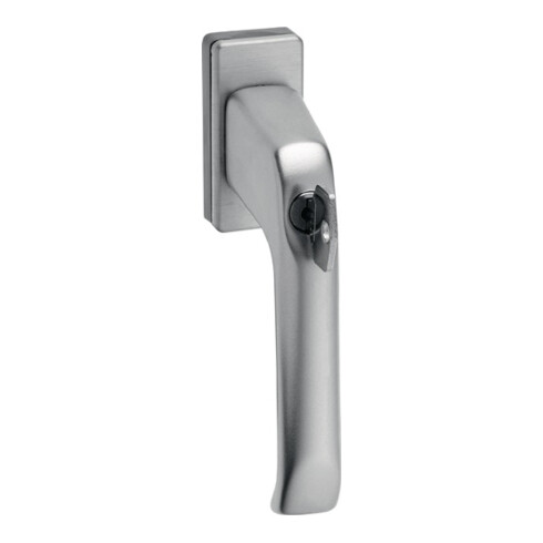 Poignée de fenêtre EDI 1003A en saillie avec cylindre de poussée Aluminium 10 mm Taille du carré 7 mm