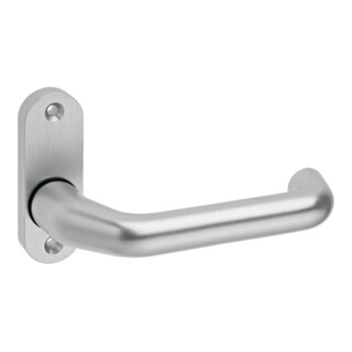Poignée de porte profilée trou partie de béquille 1391/0800 Alu.F1 ov.8mm couronné