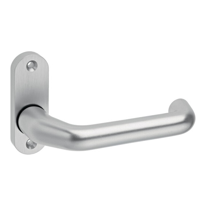 Poignée de porte profilée trou partie de béquille 1391/0800 Alu.F1 ov.8mm couronné