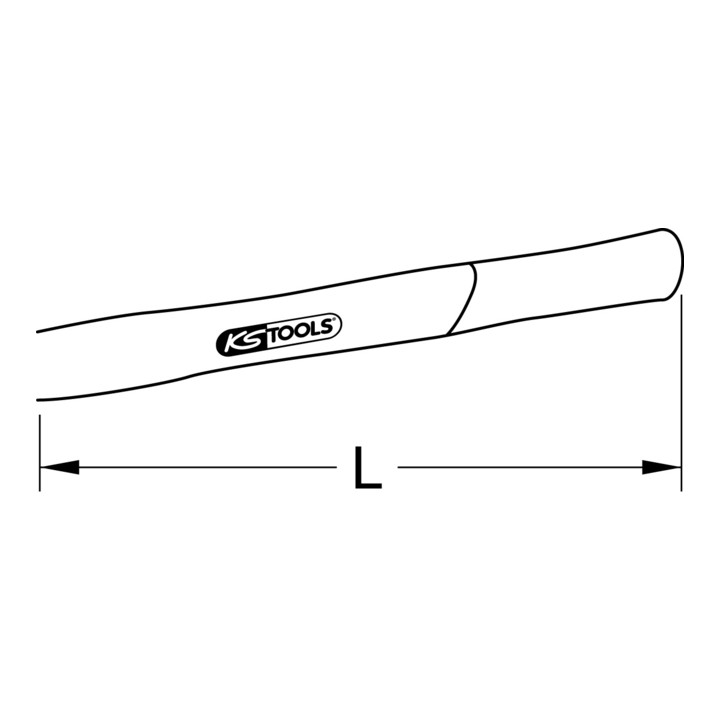 Poignée de rechange KS Tools Hickory, pour 142.1524
