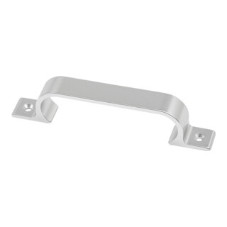 Poignée Hermeta A.28mm L.149mm B.19mm Alu.argent.elox.no.trous 2