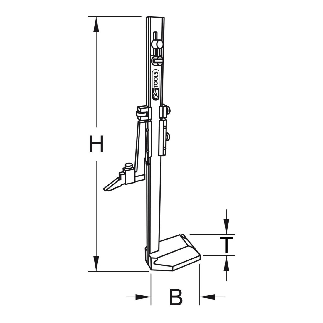 Pointe à tracer de précision KS Tools 130 mm