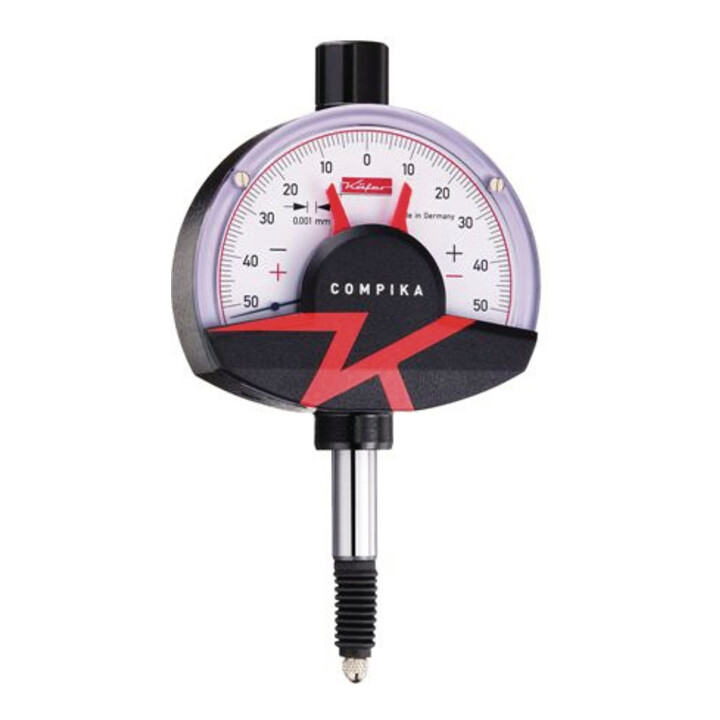 Pointeur fin Compika 1001 WA 0,1mm Abl. 0,001mm m. Protection antichoc KÄFER