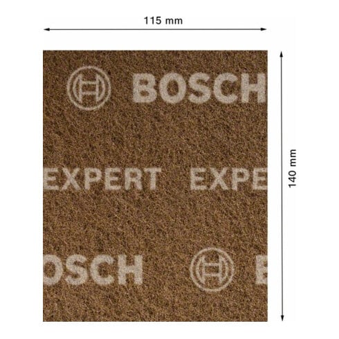 Polaire Bosch Expert N880 pour ponçage à la main, 115 x 140 mm, grossièrement A