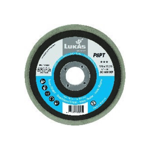 Polierteller P6PT D.125mm Bohrungs-D.22,23mm P 800 ultra fine weiß LUKAS