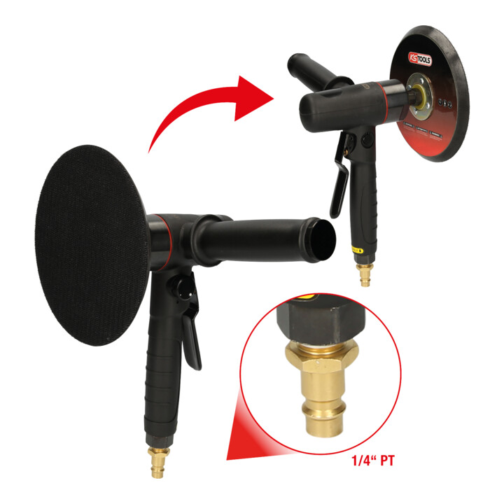 Polisseuse à air comprimé KS Tools 1/4", Ø 145 mm