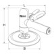 Polisseuse à air comprimé KS Tools 1/4", Ø 145 mm