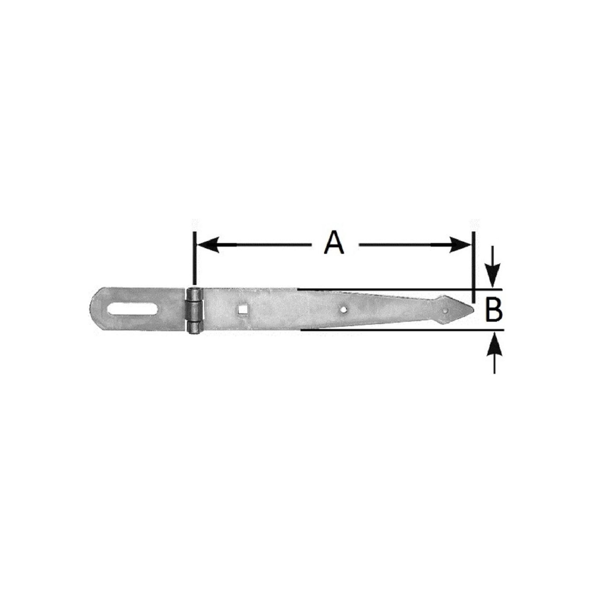 POLLMANN berfalle spitze Ausführung 250mm hell verz.