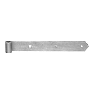 POLLMANN Charnière de porte bout pointu pour axe 13mm, 800mm fer, galvanisé clair