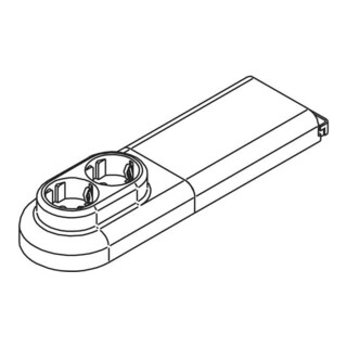 Pollmann Fußleistensteckdose ws 2-fach 3651010