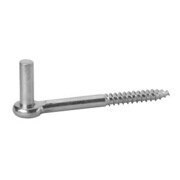 POLLMANN Haken J,13mm,mit Holzgewinde zum Einschrauben Eisen, galv. hell verz.