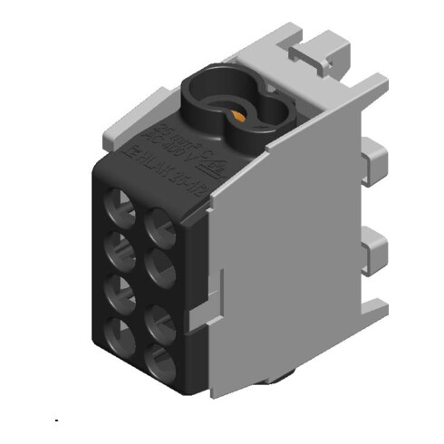 Pollmann Hauptleitungsabzweigklemme schwarz HLAK25 1/2M2#2080140