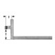 POLLMANN Paumelles d'angle 17,S, pour goupille 20 mm H 400 x L 1000 mm galvanisé clair-1