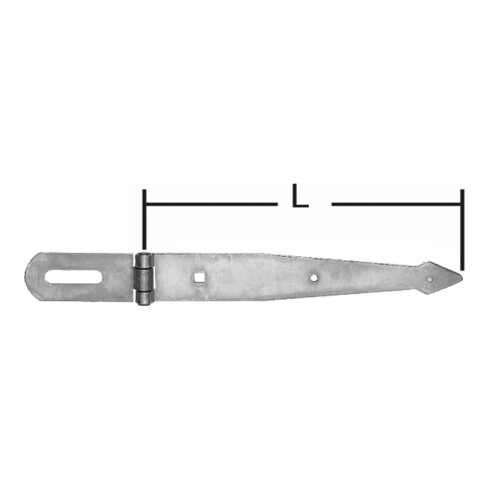 POLLMANN pince à bec pointu 250 mm, zinguée claire