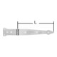 POLLMANN Suspension de chantier légère, 250 mm, fer galvanisé clair-1