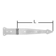 POLLMANN Suspension de chantier légère, 250 mm, fer galvanisé clair