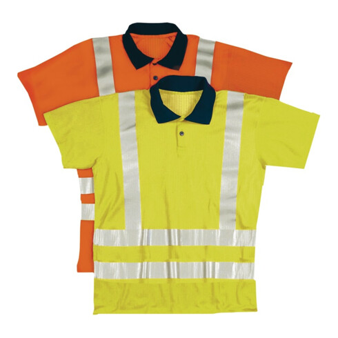 Polo de signalisation taille XL orange 80 % PES / 20 % CO
