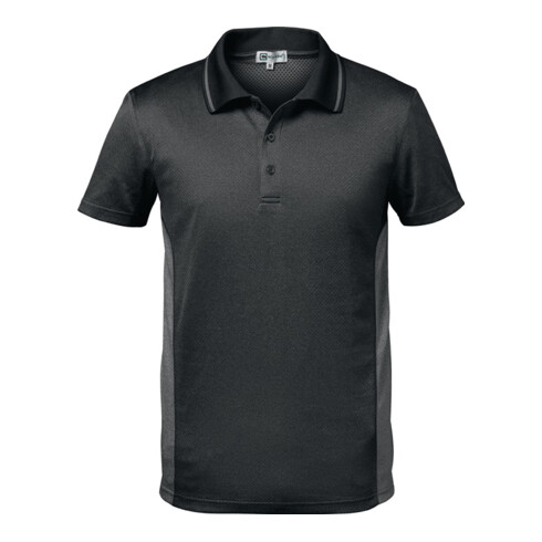 Polo fonctionnel CORDOBA taille L gris foncé/gris clair 100 % PES FELDTMANN