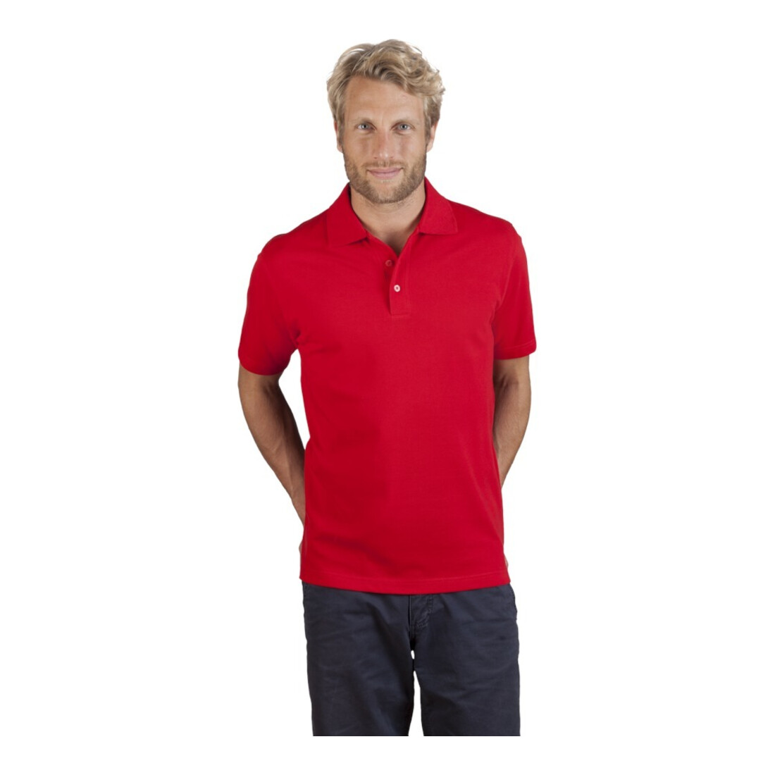 Polo Men´s Superior taille XL rouge 100 % CO PROMODORO