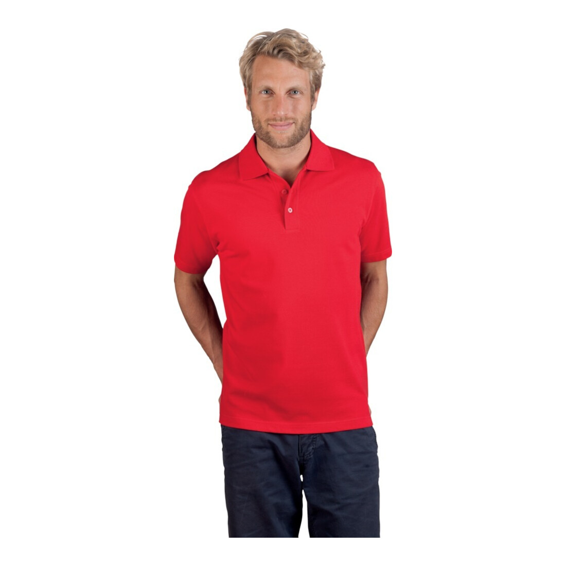 Polo Men´s Superior taille XL rouge 100 % CO PROMODORO