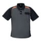 Poloshirt homme Terratrend CoolDry gris foncé/noir/orange-1